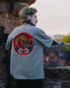 Tiger Heavy Faded Eucalyptus Tee