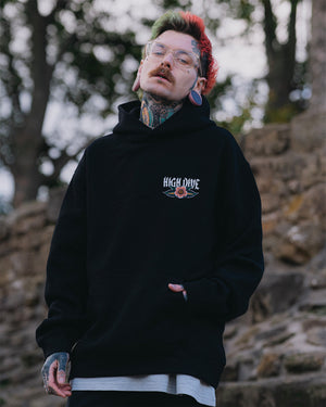 Tiger Black Oversized Hoody