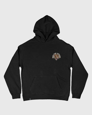 Tiger Roar Oversized Black Hoody