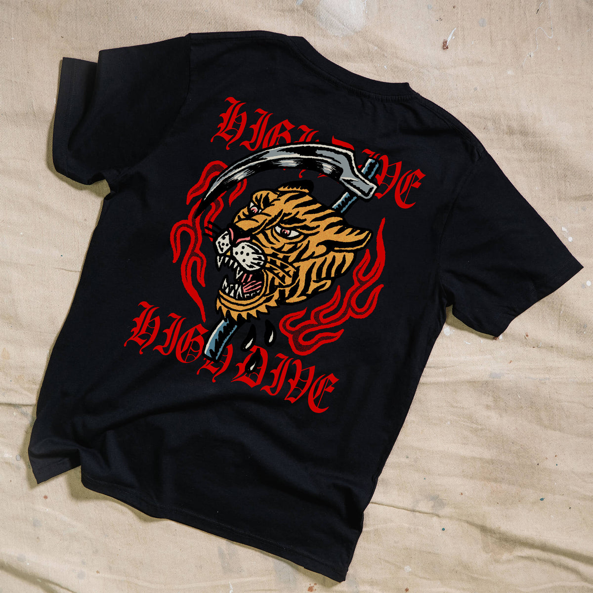 Tigers Scythe Black Tee