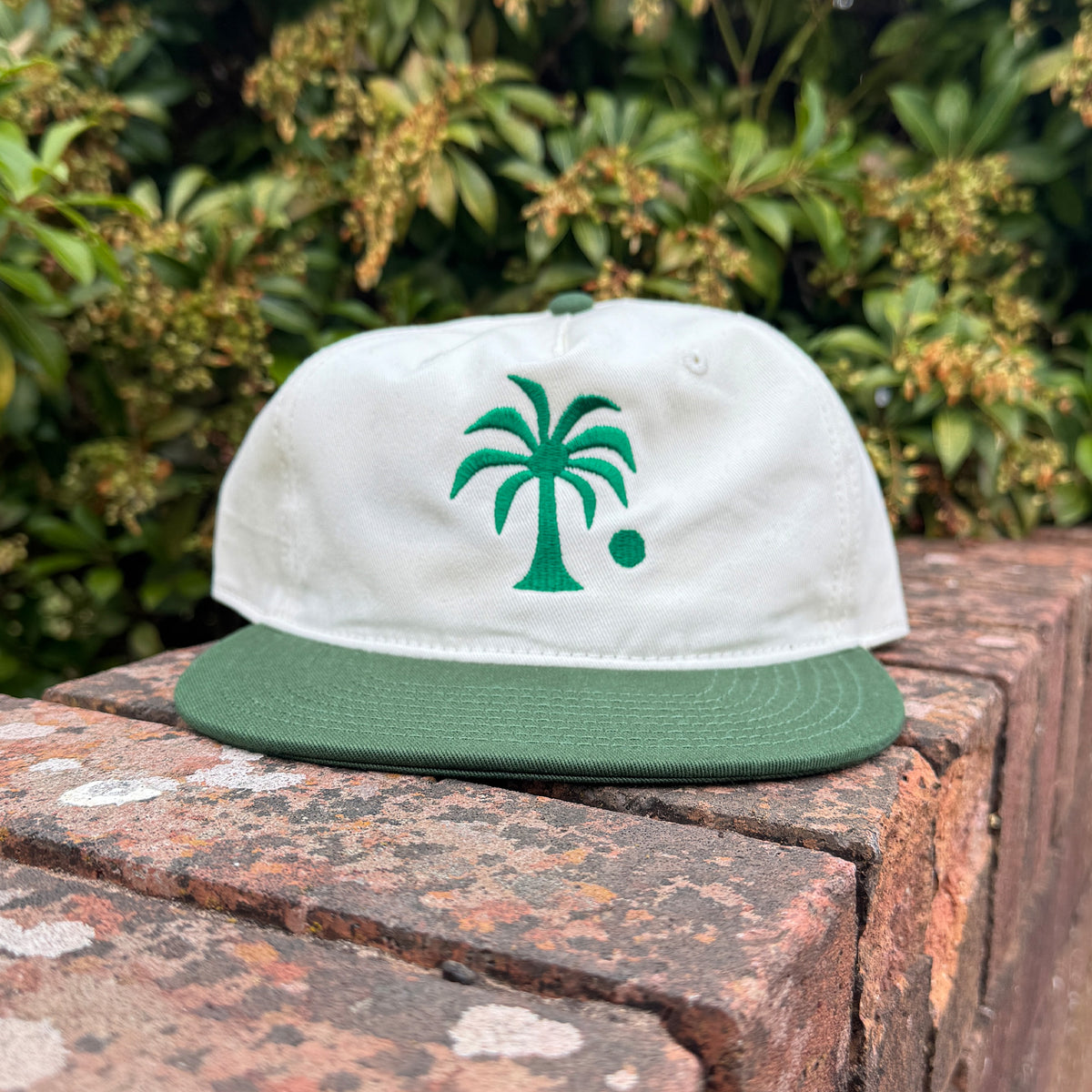 Palm Two Tone Forest Green Cap