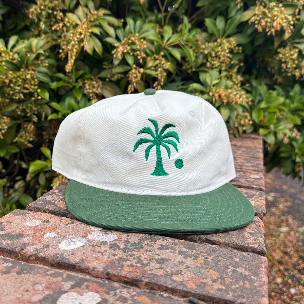 Palm Two Tone Forest Green Cap