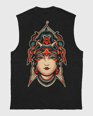 Veil Of Fury Heavy Faded Black Tank