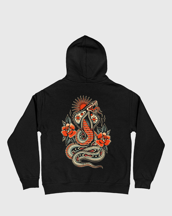 Venom & Velvet Oversized Black Hoody