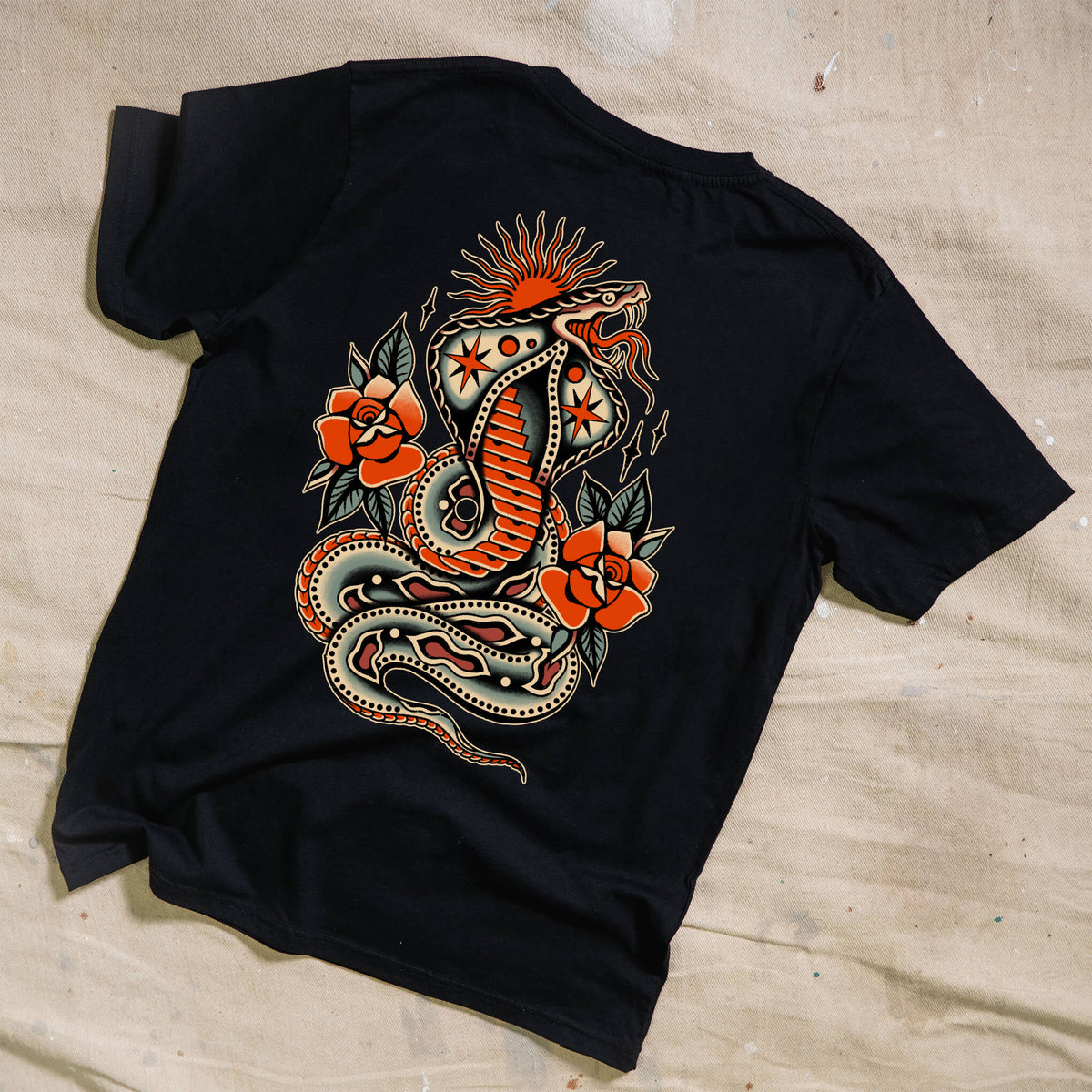 Venom & Velvet Black Tee