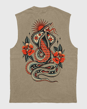 Venom & Velvet Heavy Faded Eucalyptus Tank