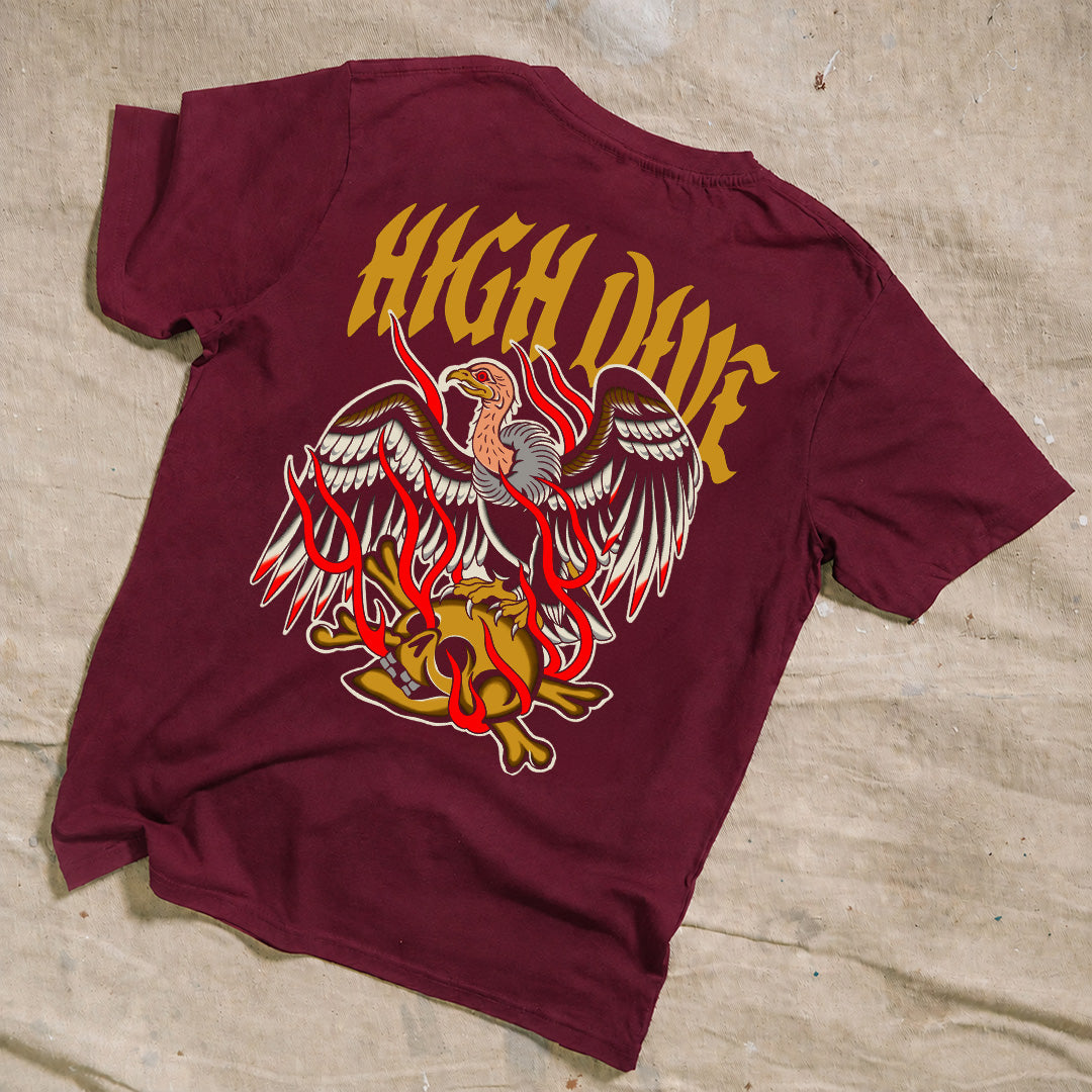 Vulture Burgundy Tee