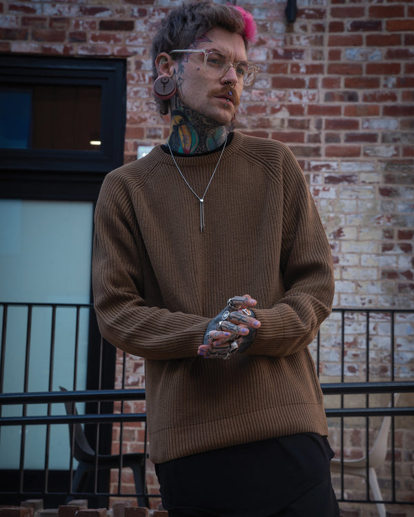 Chunky Knit Sweater Walnut