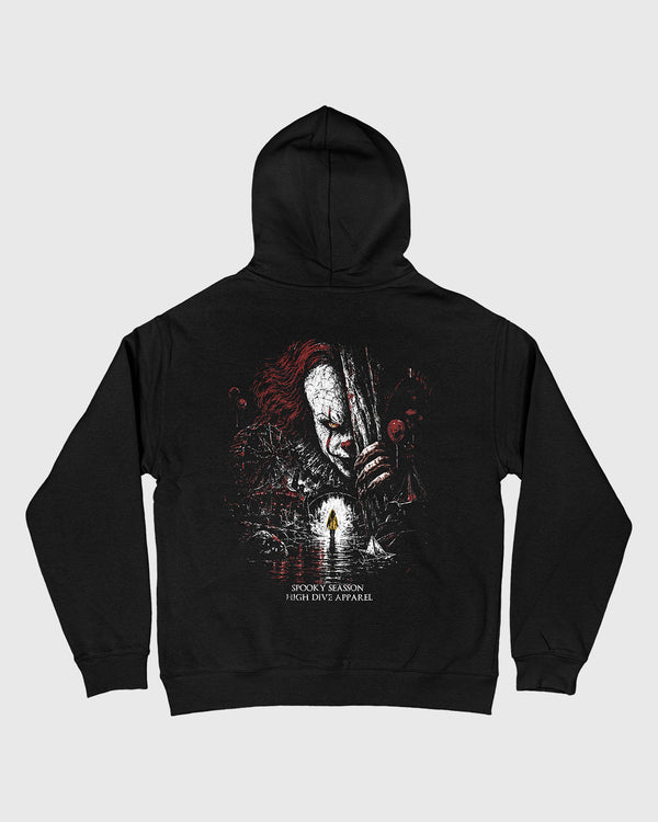 We All Float Black Oversized Hoody