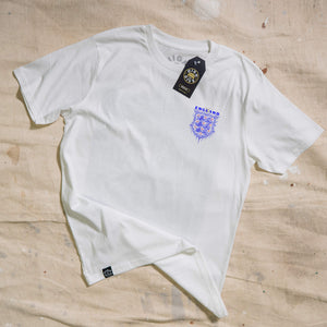 White Full Colour England Tee Limited Edition HDA X Dirt_Wizard