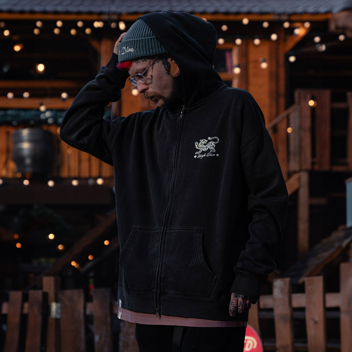 Wild Ones Faded Zipped Hoody