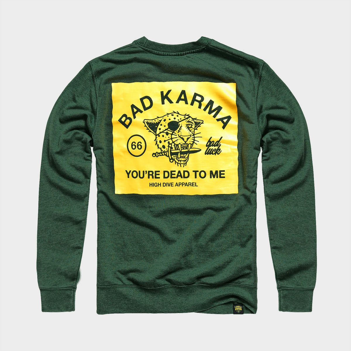 Bad Luck Bottle Green Jumper