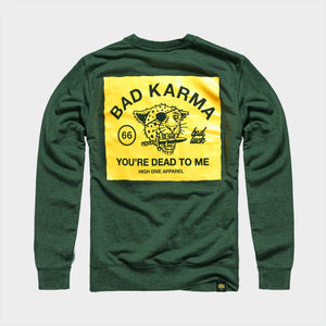 Bad Luck Bottle Green Jumper