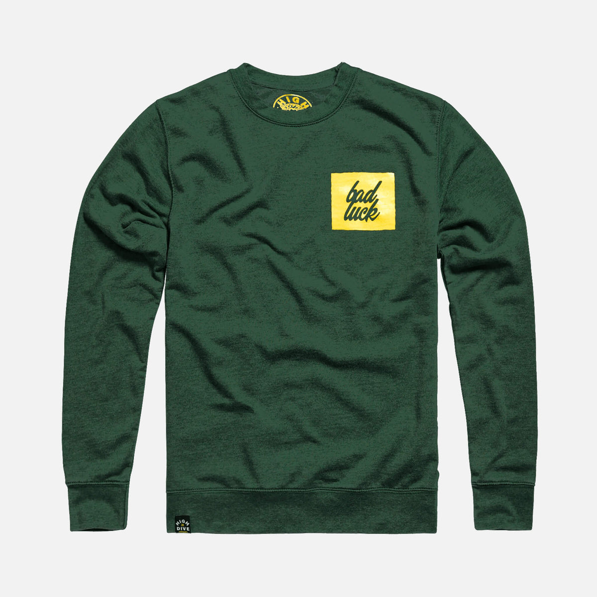 Bad Luck Bottle Green Jumper