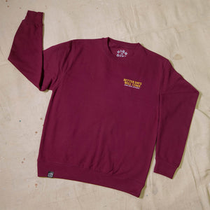 Better Days Burgandy Jumper