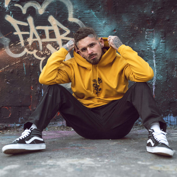 Supa Cool Embroidered Flower Hoody High Dive Apparel