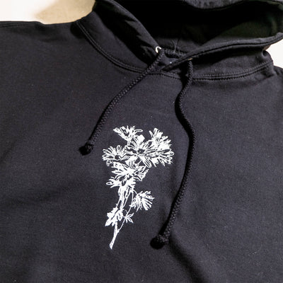 Supa Dupa Cool Embroidered Flower Hoody