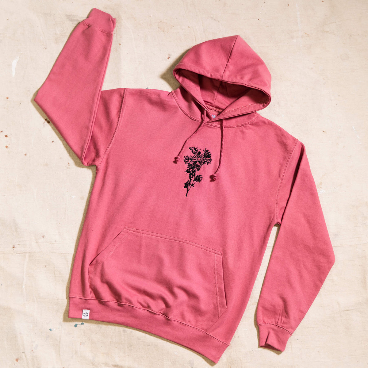 Supa Dupa Cool Embroidered Flower Hoody