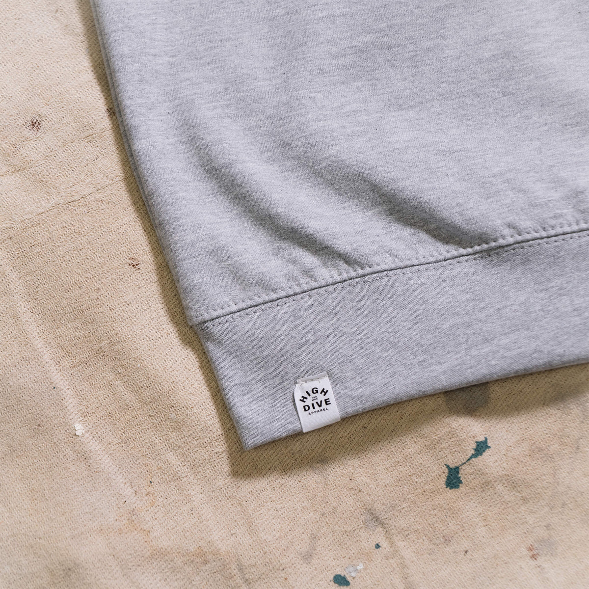 Dead Vibes Embroidered Grey Crew