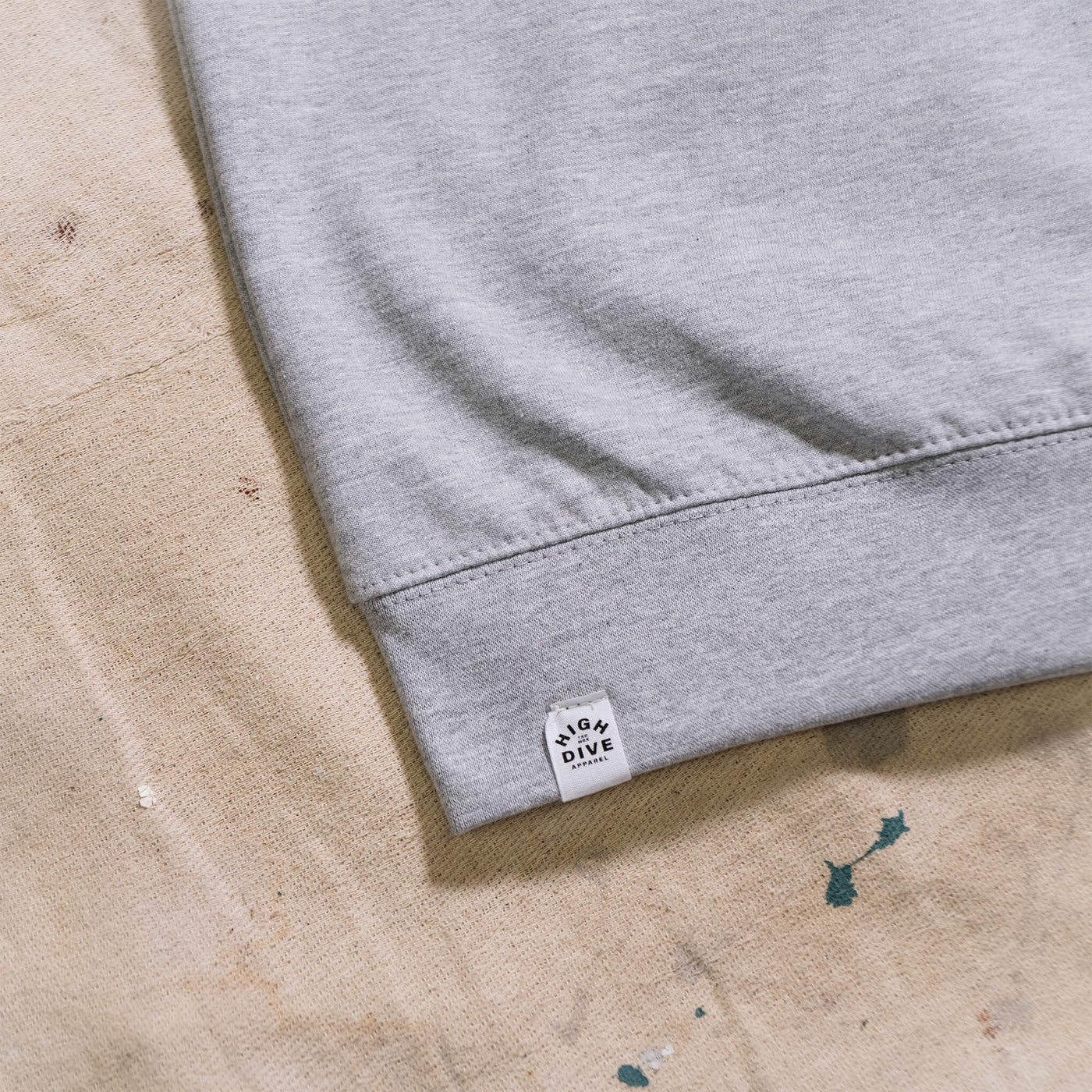 Dead Vibes Embroidered Grey Crew