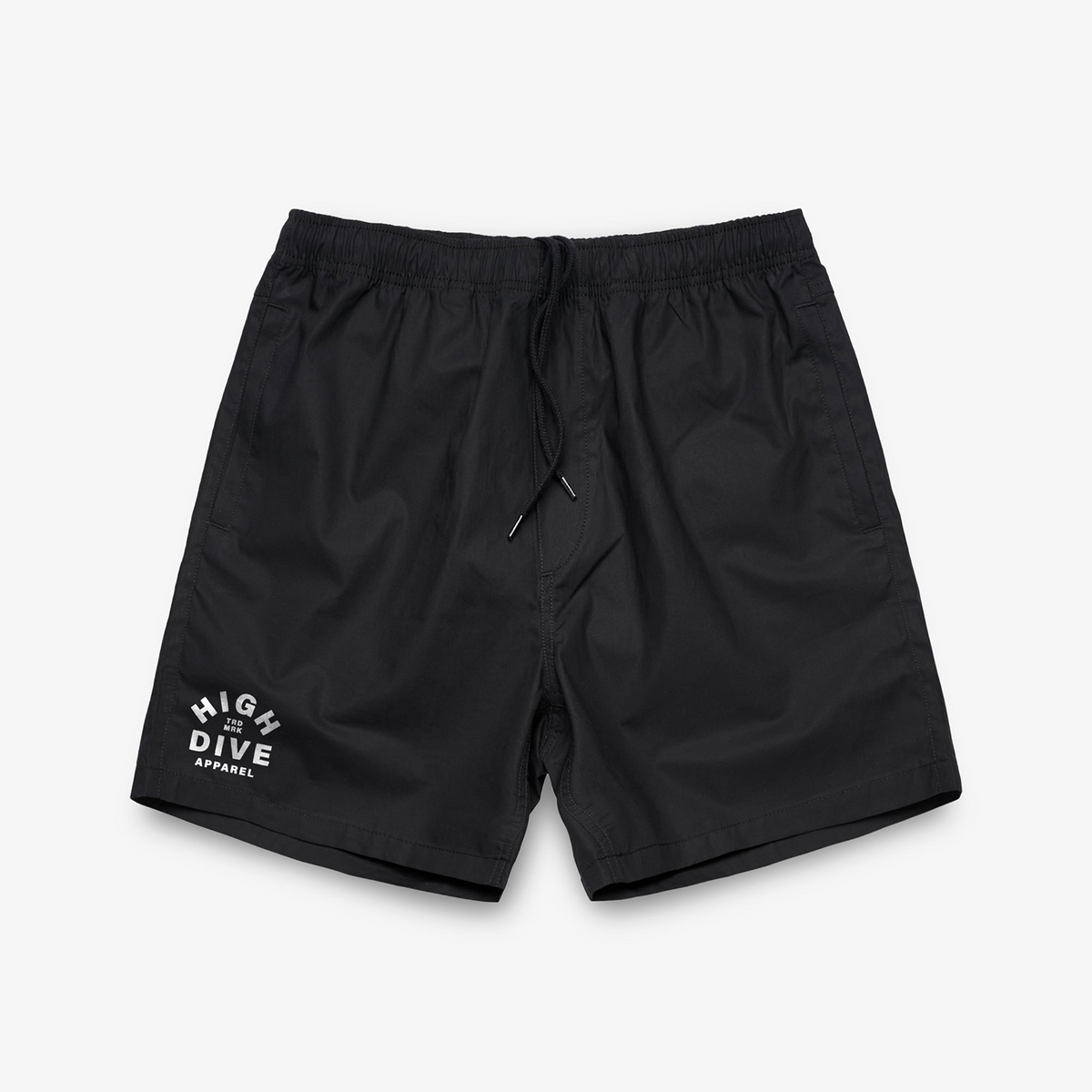 Logo Black Beach Shorts