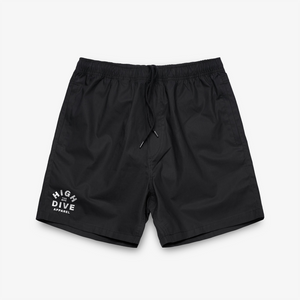 Logo Black Beach Shorts