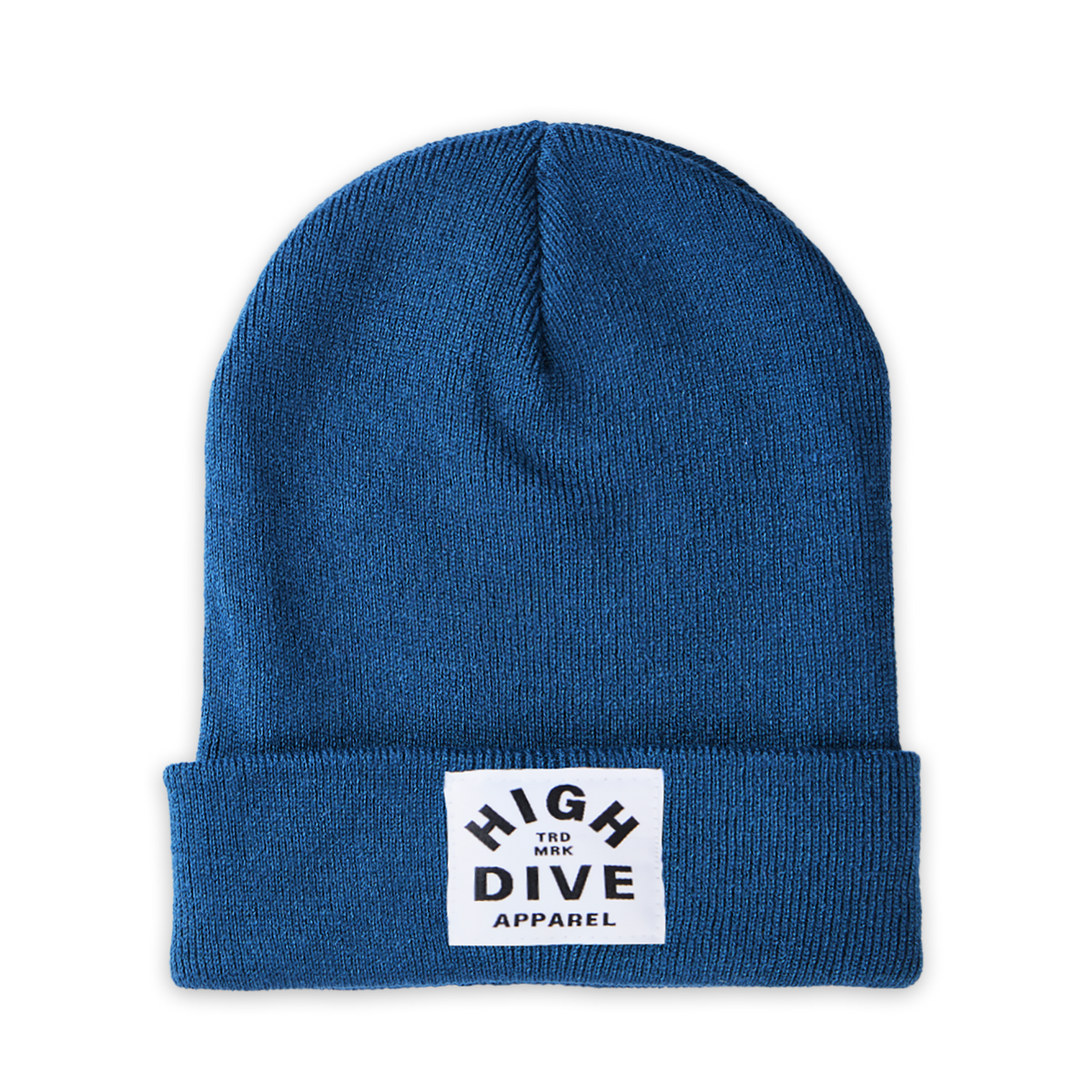 Gorro color petróleo con etiqueta HDA blanca