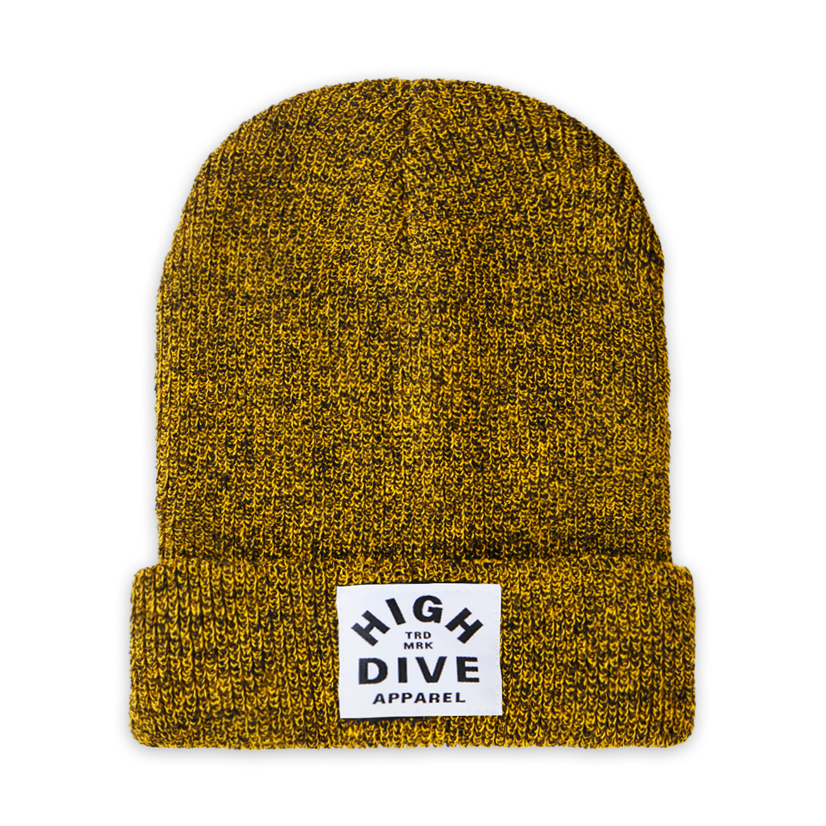 Antique Mustard Beanie With White HDA Label