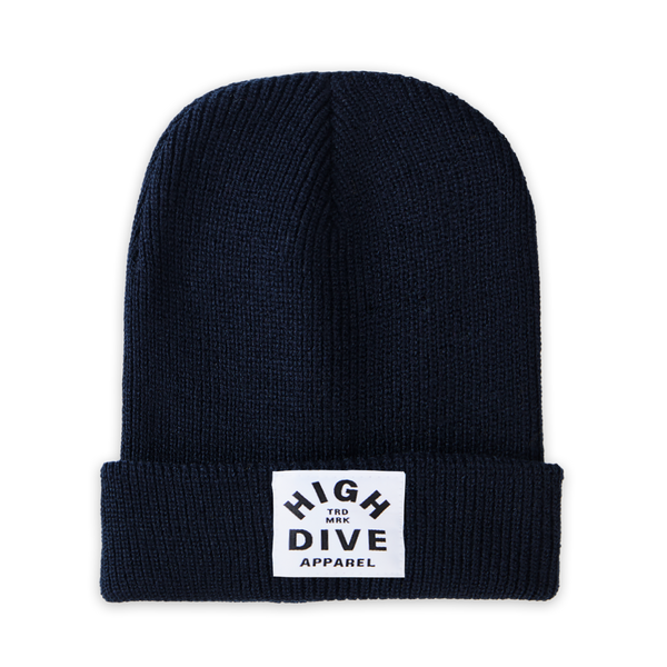 French Navy Beanie With White HDA Label
