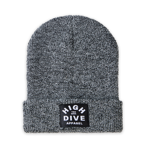 Antique Grey Beanie With Black HDA Label