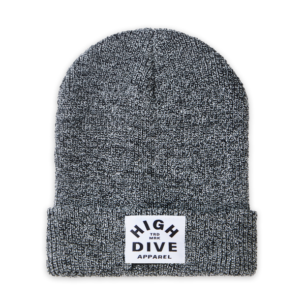 Antique Grey Beanie With White HDA Label