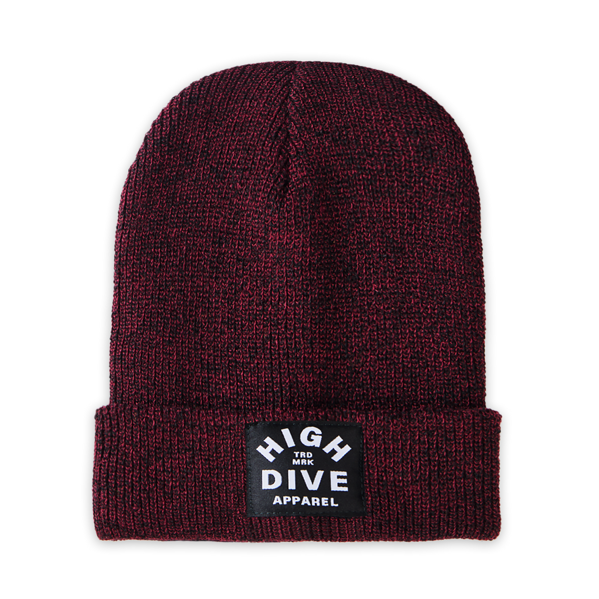 Antique Burgundy Beanie With Black HDA Label