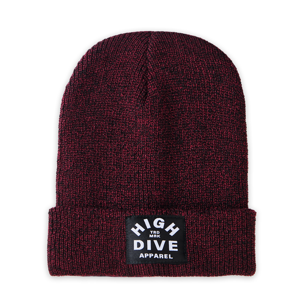 Antique Burgundy Beanie With Black HDA Label