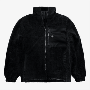 HDA Black Sherpa Fleece Jacket