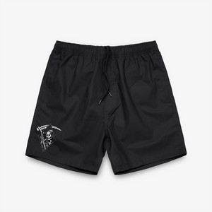 Life's Grim Black Beach Shorts