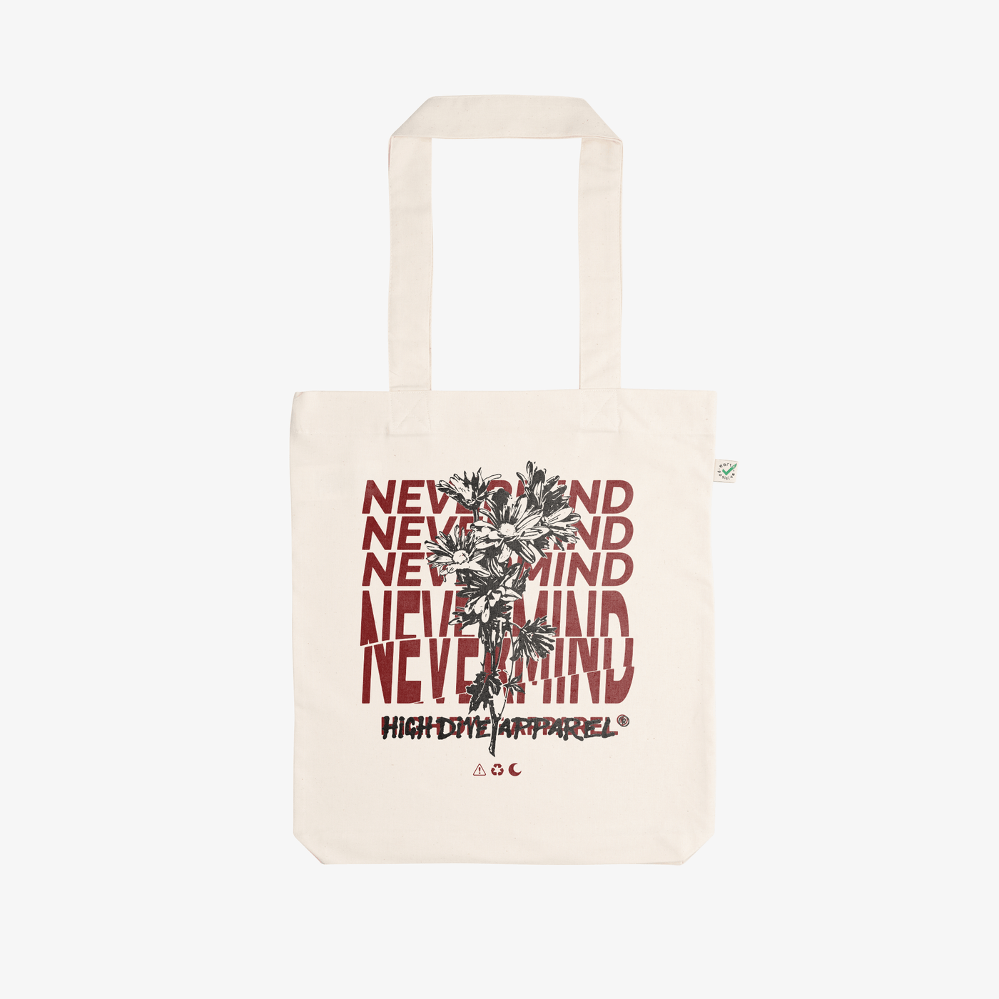 Nevermind Natural Tote Bag