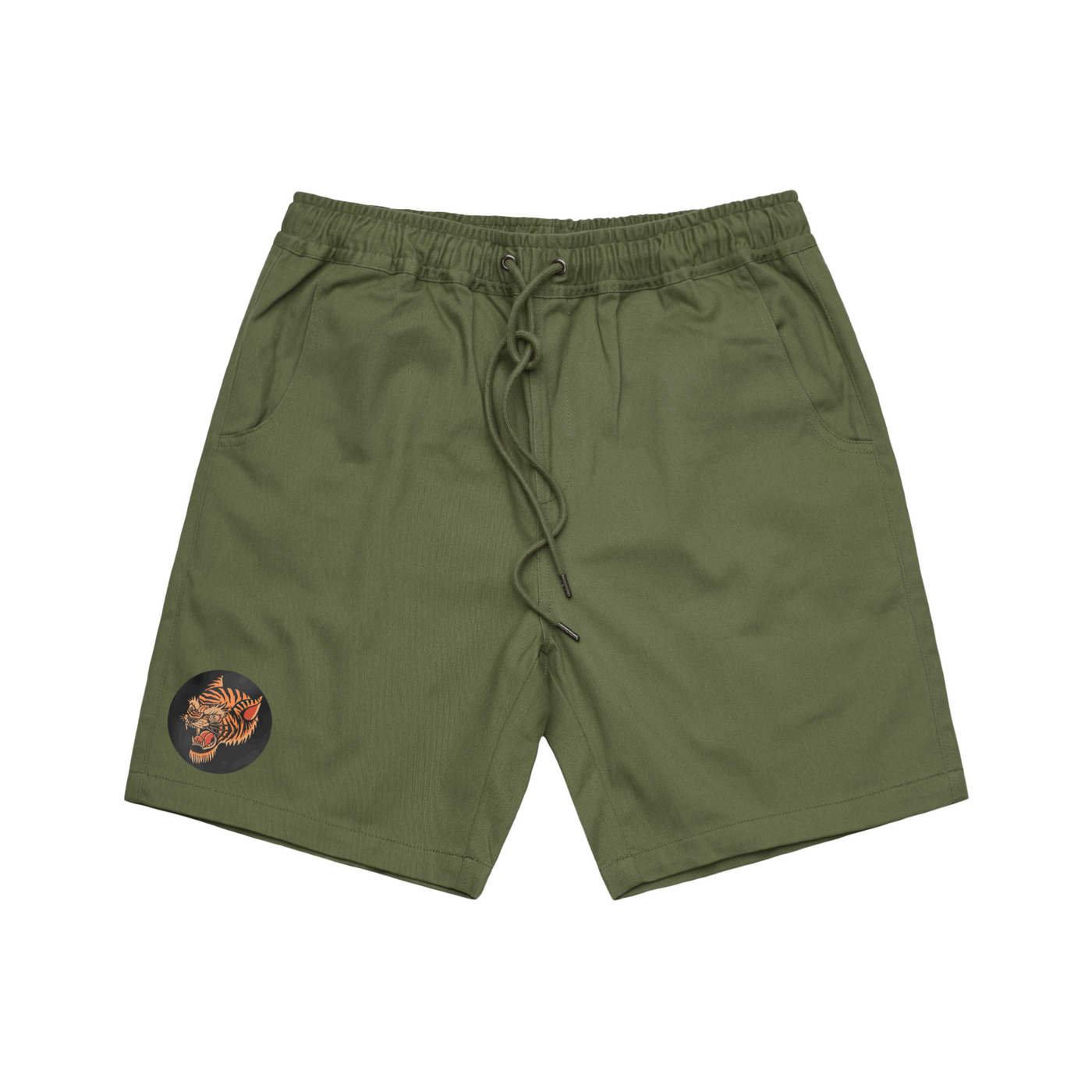 Sacred Tiger Green Walk-Shorts