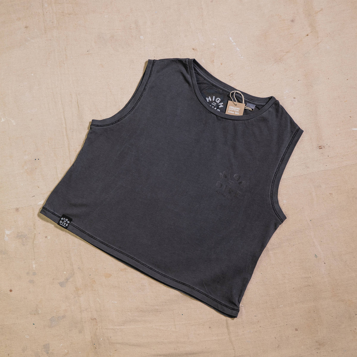 Washed Cropped Tank Top