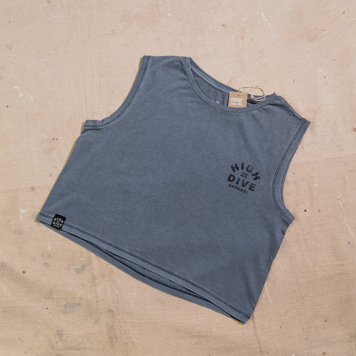 Washed Cropped Tank Top