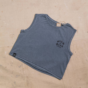 Washed Cropped Tank Top