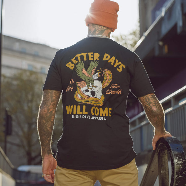 Bessere Tage schwarzes T-Shirt