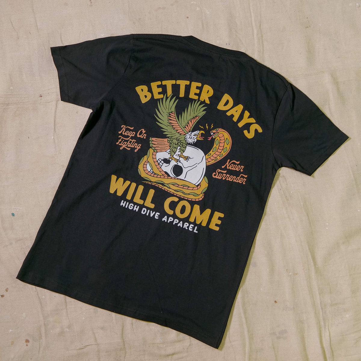 Better Days Black Tee