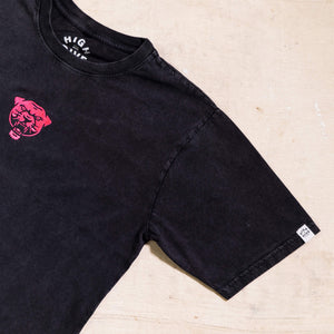 Embroidered Panther Stonewash Tee