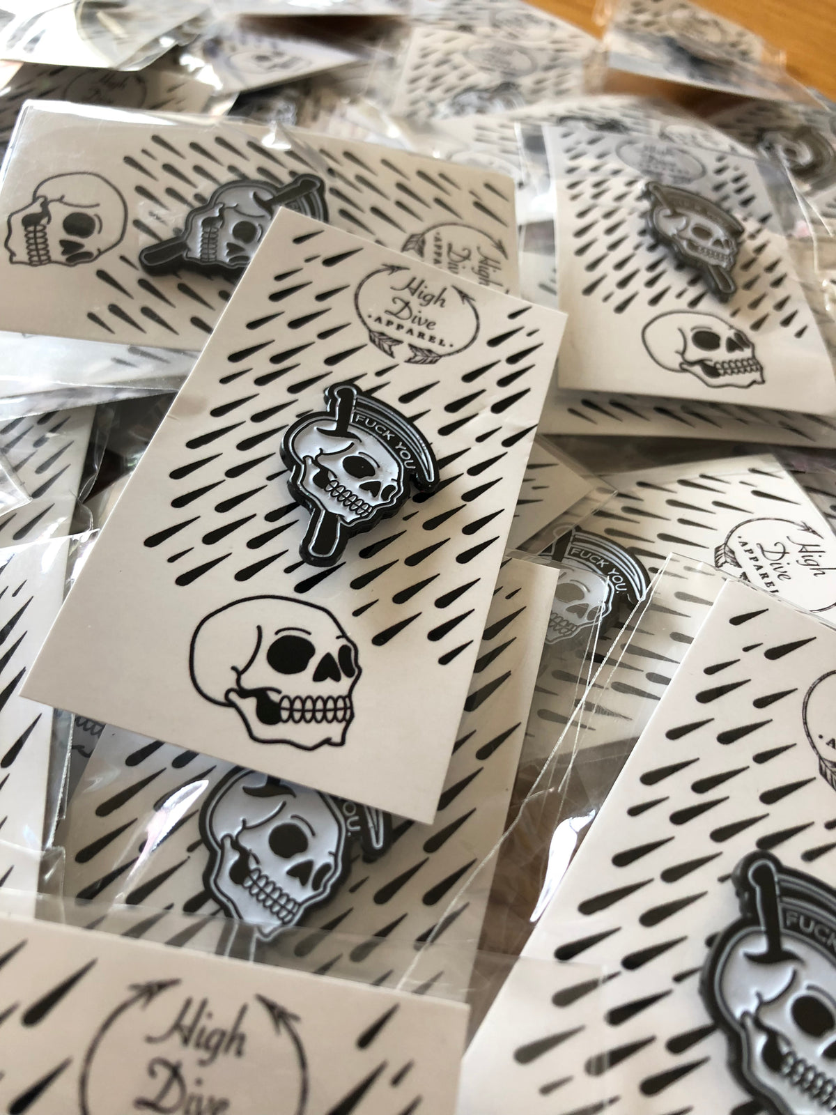 F*** You Pin & HIGH DIVE APPAREL