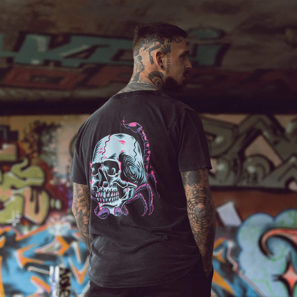 Camiseta con lavado a la piedra Scorpion King 