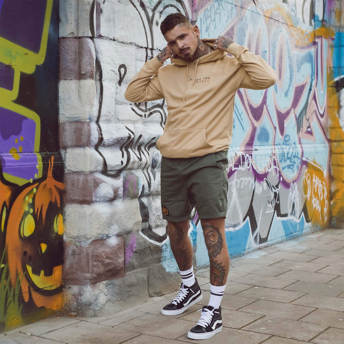 Sacred Tiger Green Walk Shorts