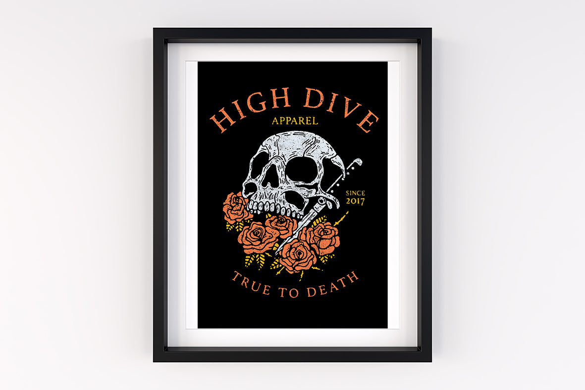 True to Death A4 Print