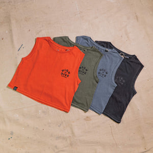 Washed Cropped Tank Top