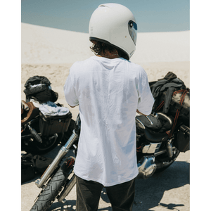 Camiseta blanca de gran tamaño 