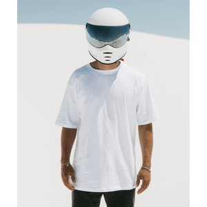 Camiseta blanca de gran tamaño 